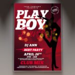 Playboy Event Flyer PSD Template