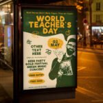 An eye-catching "Happy Teachers Day 2026" invitation design showing sharp 300 DPI resolution and a high-status layout for schools, colleges, and educational galas.