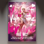 Be My Valentine Flyer PSD Template