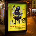 An eye-catching "Halloween Night 2026" invitation flyer template showing sharp 300 DPI resolution, professional horror aesthetic, and high-impact design.