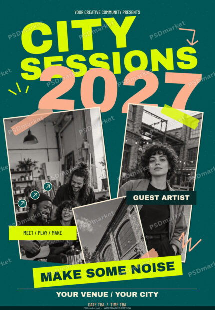 City Sessions 2027 creative community scrapbook flyer protected preview