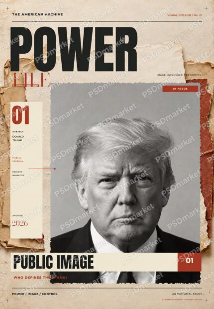 Power File American Archive layered PSD template watermarked preview