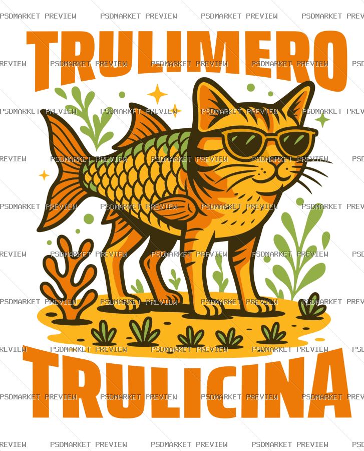 Trulimero Trulicina Vector Print — print design preview