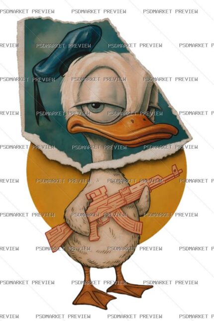 Fighter Duck Print protected preview