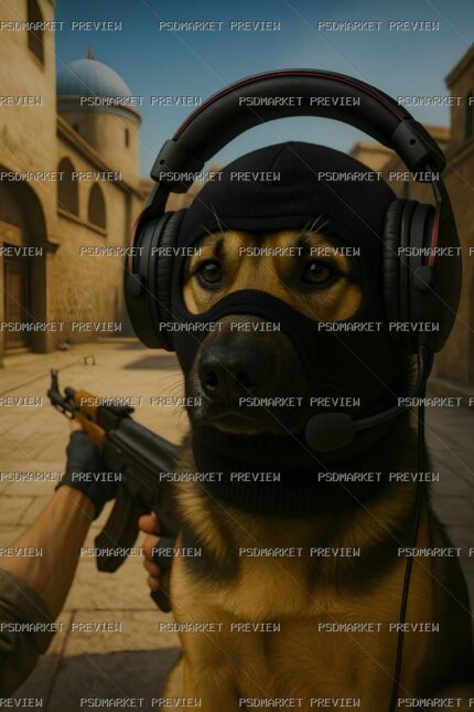 Tactical Dog Soldier Print protected preview