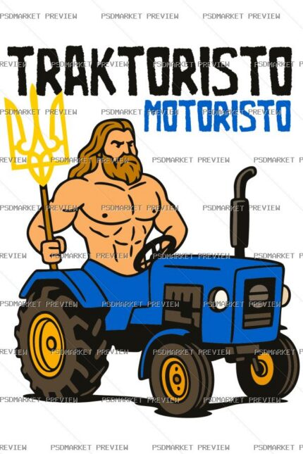 Traktoristo Motoristo Print – AI File protected preview