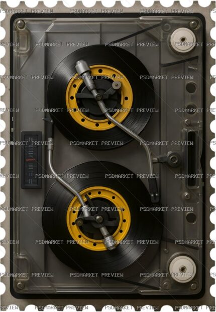 Retro Cassette Print protected preview
