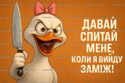 Ask Me When Im Getting Married Duck Print — print design preview