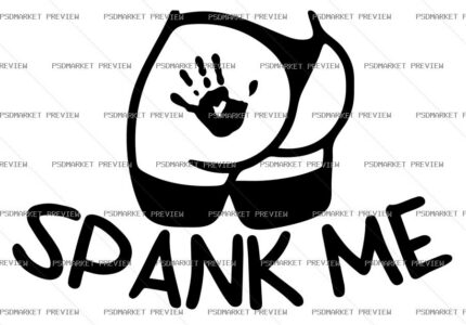 Spank Me Vector Print protected preview