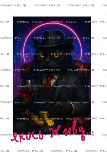 Neon Gas Mask Warrior Print protected preview