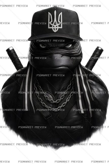 Ukrainian Tactical Warrior Print — print design preview