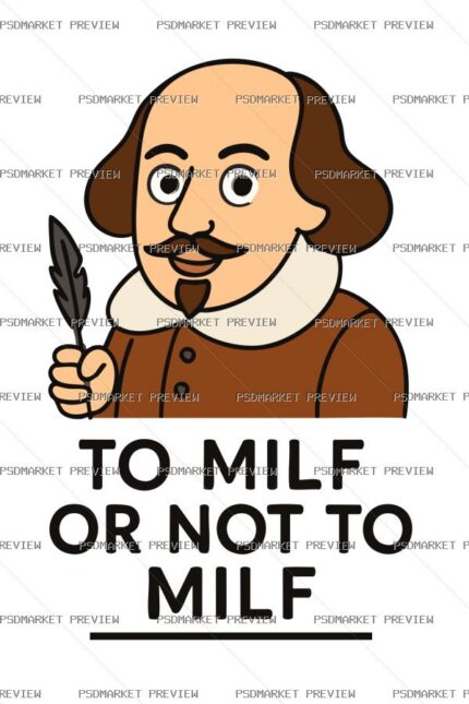 To Milf or Not to Milf Vector Print protected preview