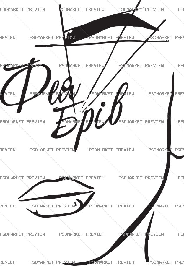Minimal Woman Face Line Art Vector Print — print design preview