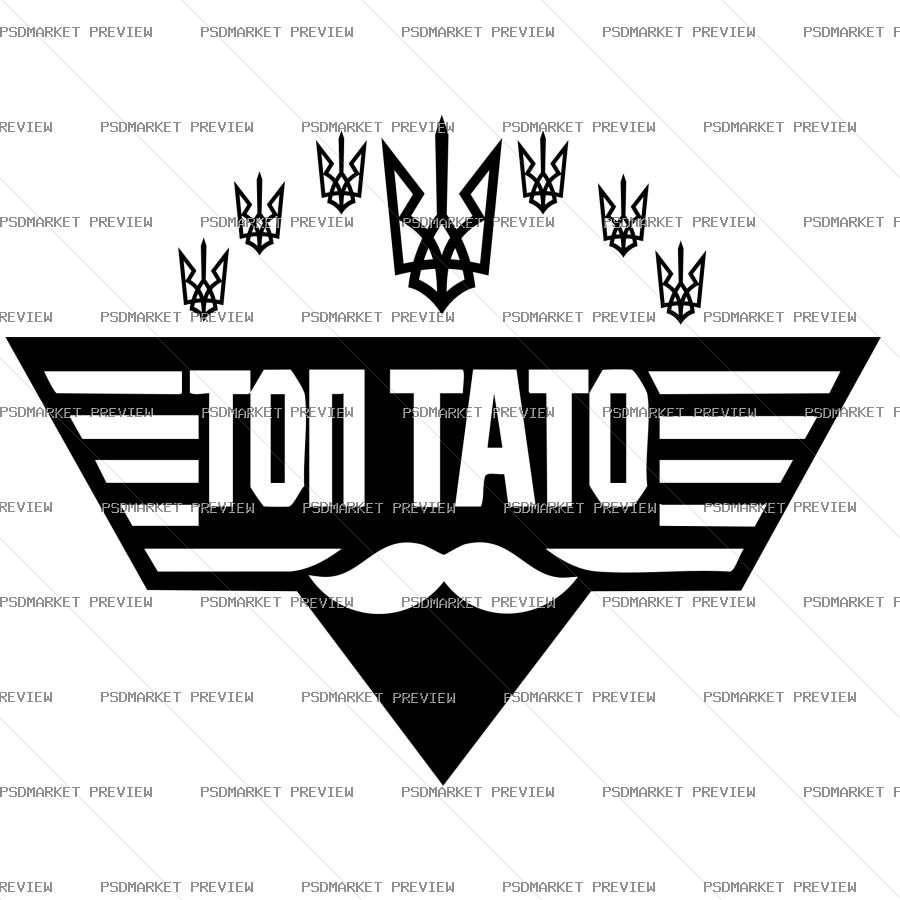 Top Dad Vector Print — print design preview