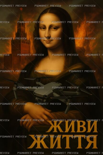 Ukrainian Live Life Art Print – PNG — PSD template preview