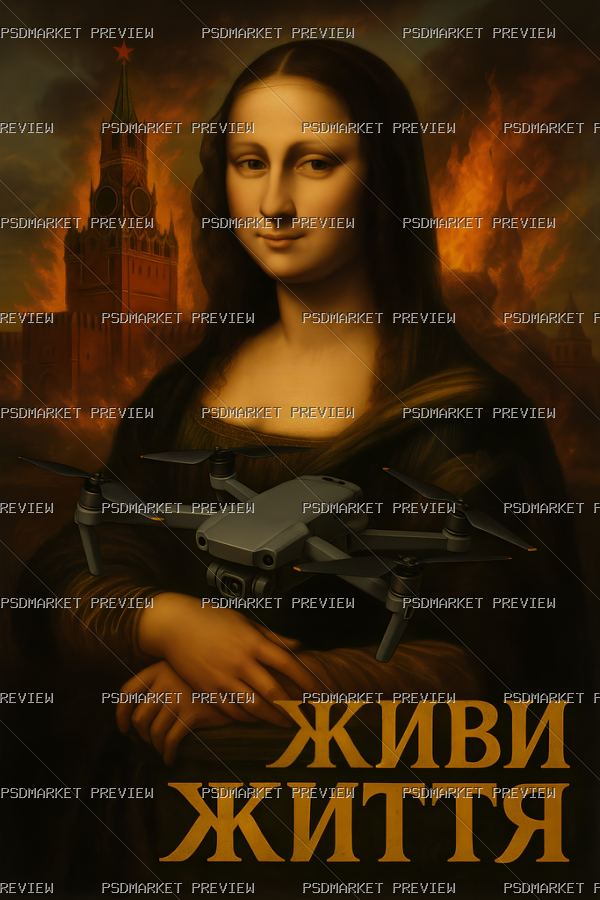 Ukrainian Live Life Art Print – PNG — PSD template preview
