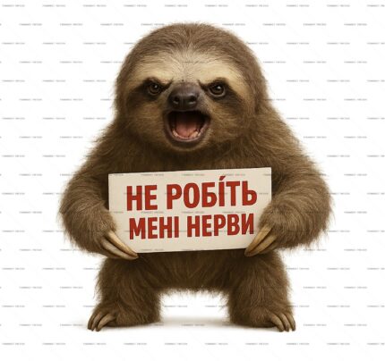 Stop Annoying Me Sloth Board PSD Print protected preview