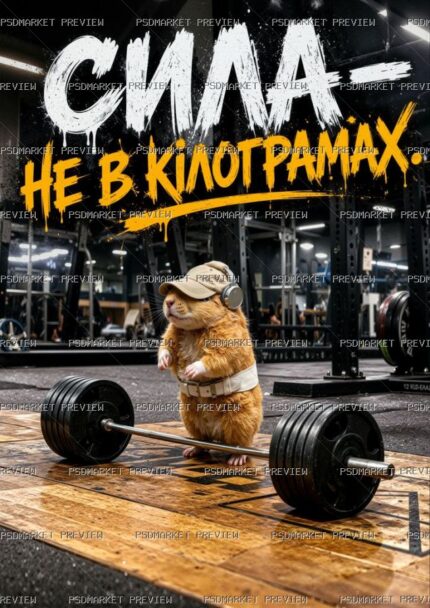 Strength Is Not in Kilograms Print — print design preview