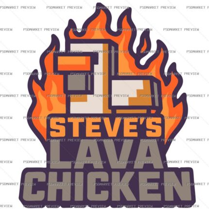 Steves Lava Chicken Vector Print protected preview
