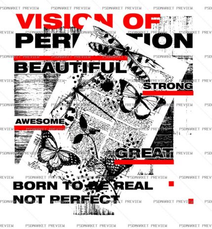 Graphic Chaos Vector Print protected preview