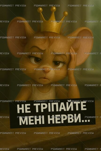 Ukrainian “Не тріпайте мені нерви” Funny Print – PNG — PSD template preview