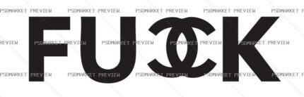 Fashion Parody Wordmark Vector Print — print design preview