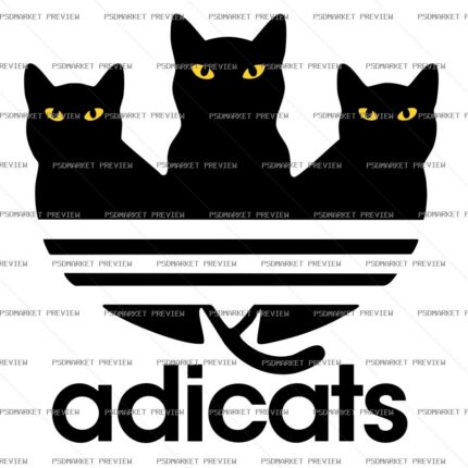 Adicats Vector Print — print design preview