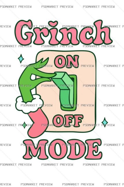 Grinch Mode Vector Print protected preview