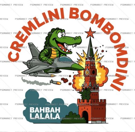 Cremlini Bombomdini Print Design – AI File — PSD template preview