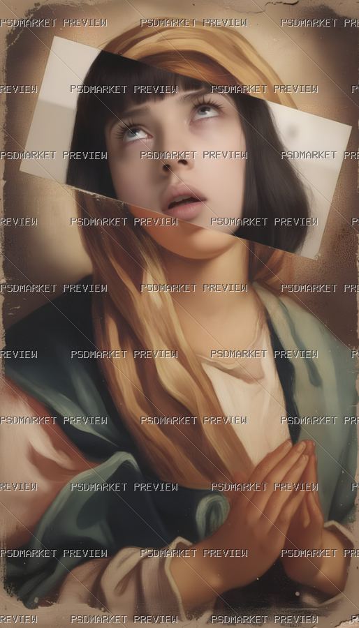Faith Irony Print — PSD template preview