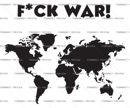 Fuck War Vector Print protected preview