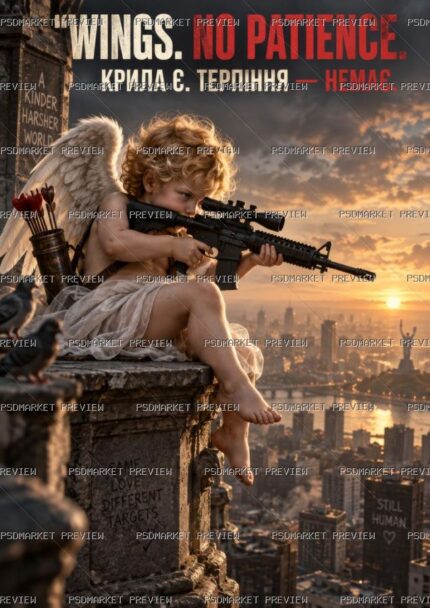 Wings No Patience Cupid Rifle Print protected preview