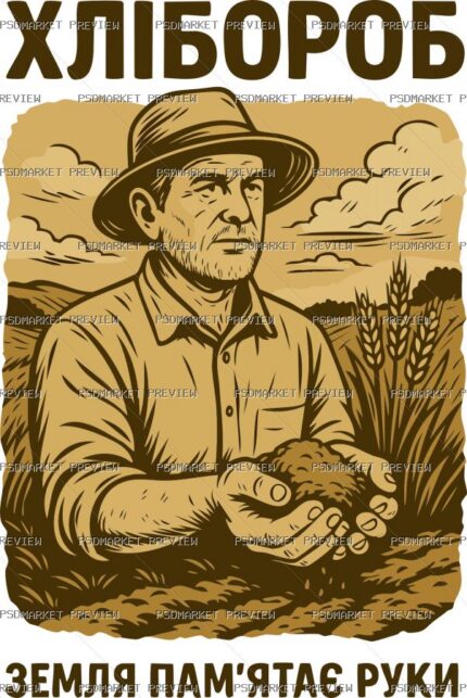 Farmer Heritage Print – AI File protected preview