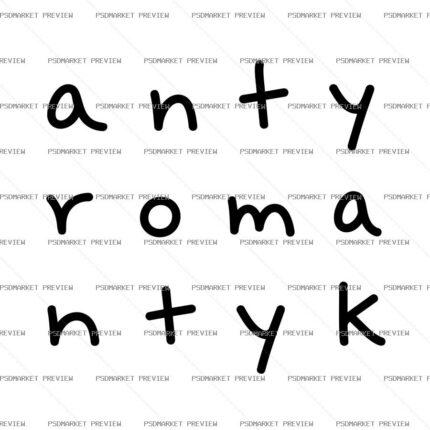 Anti Romantic Vector Print — PSD template preview