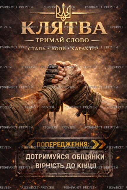 Oath of Honor Print Design – PNG protected preview