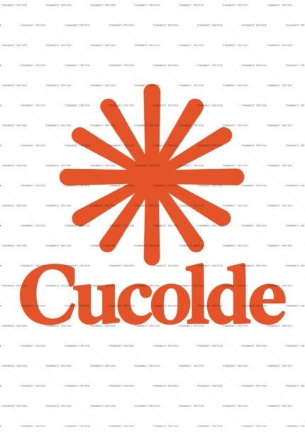 Cucolde Orange Flower Emblem Vector Print protected preview