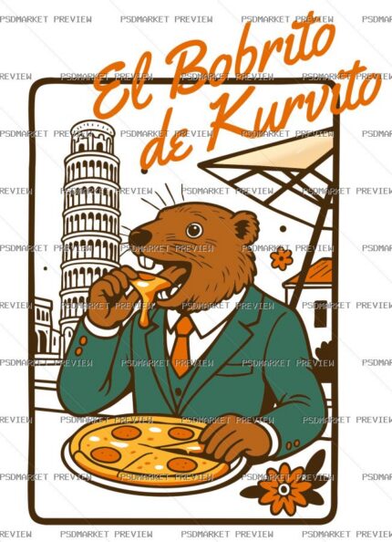 El Perrito de Kurnito Vector Print — print design preview