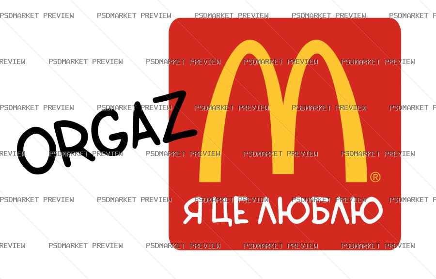 Orgaz McDonalds Parody Print – AI File — PSD template preview