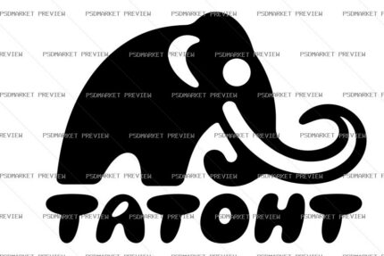 Tatont Dad Mammoth Vector Print — print design preview